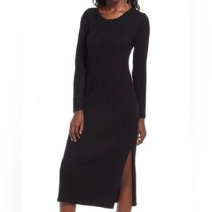 WAYF Dede x Emily BFF Collection Hollie Black Sweater Dress Size XS